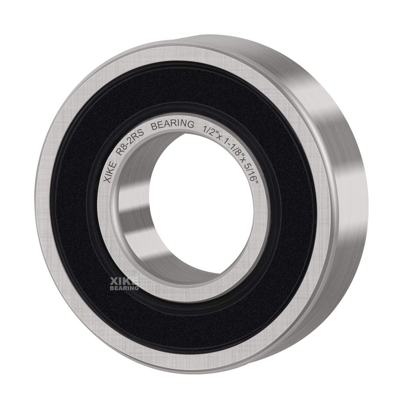 XiKe 10 Pcs R8-2RS Double Rubber Seal Bearings 1/2"" x 1-1/8"" x 5/16"", Pre-Lubricated and Stable Performance and Cost Effective, Deep Groove Ball Bearings. - Image 4